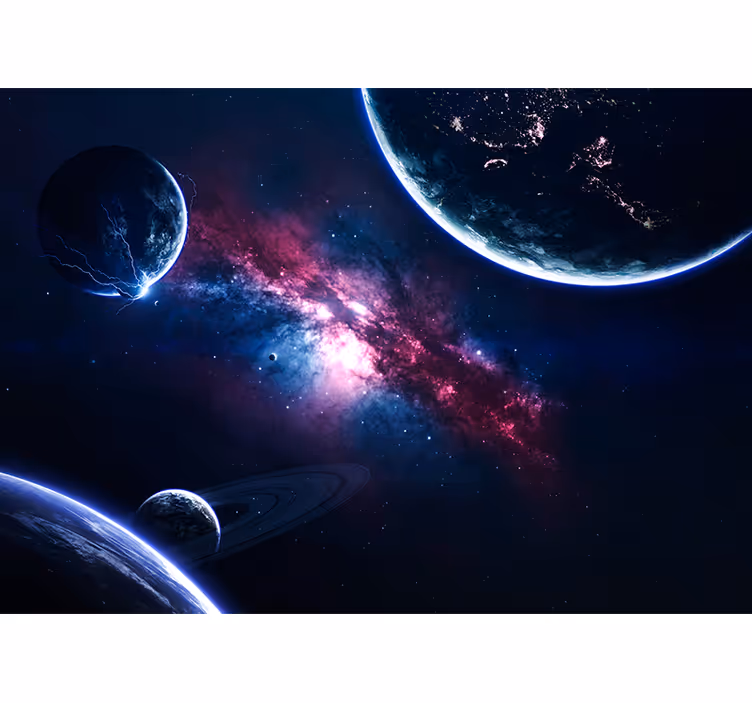 Mural del espacio escena de galaxia cósmica - TenVinilo