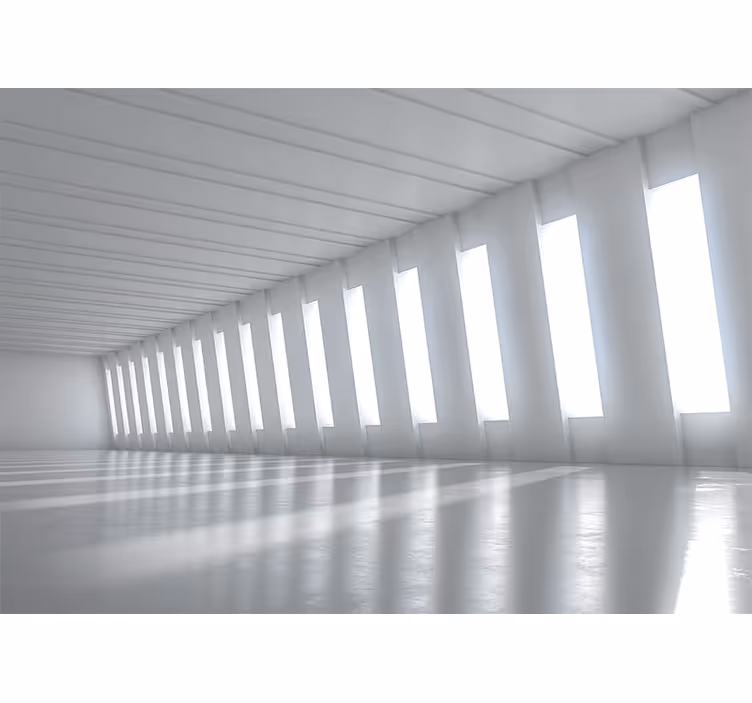 Fotomural 3d espacio minimalista brillante - TenVinilo