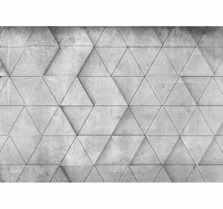 Mural de textura motivo de concreto geométrico - TenVinilo