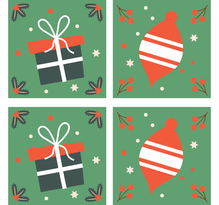 Portavasos navideño adorno y regalo festivo - TenVinilo