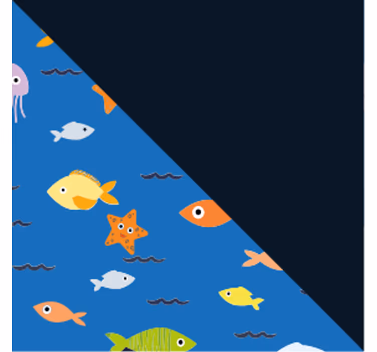 Pequeños peces de colores más posavasos - TenVinilo