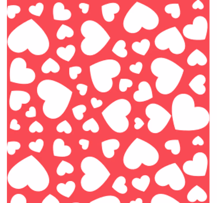 Portavasos boda diseño de corazones - TenVinilo