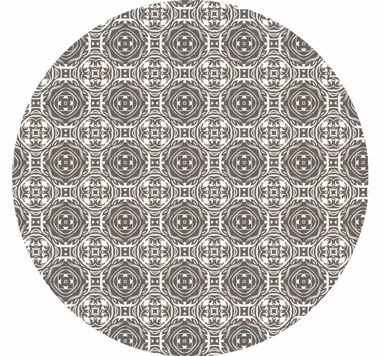Posavasos moderno Elegante adorno circular - TenVinilo