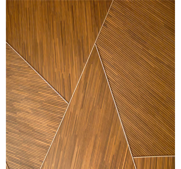 Portavasos patrón geométrico de madera - TenVinilo