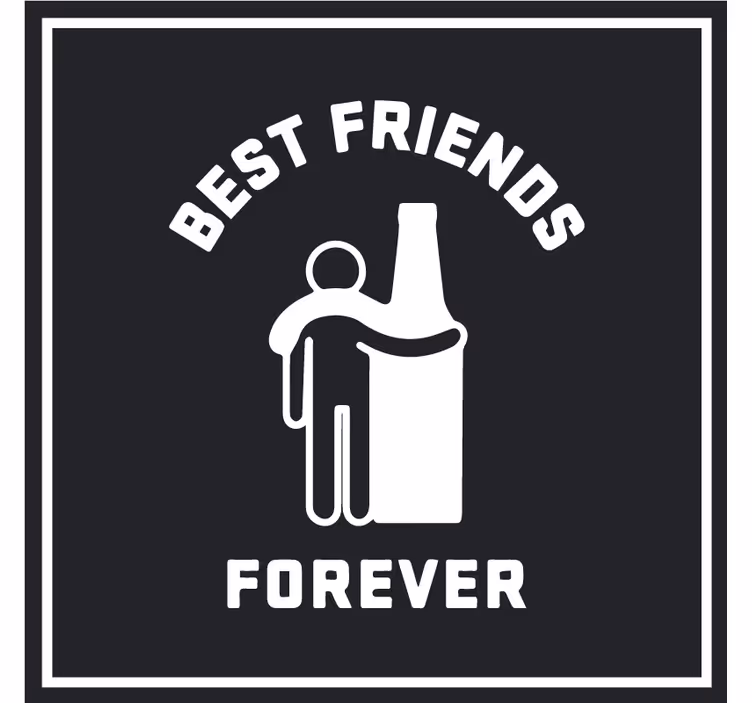 Portavasos cerveza mejores amigos abrazan la cerveza - TenVinilo