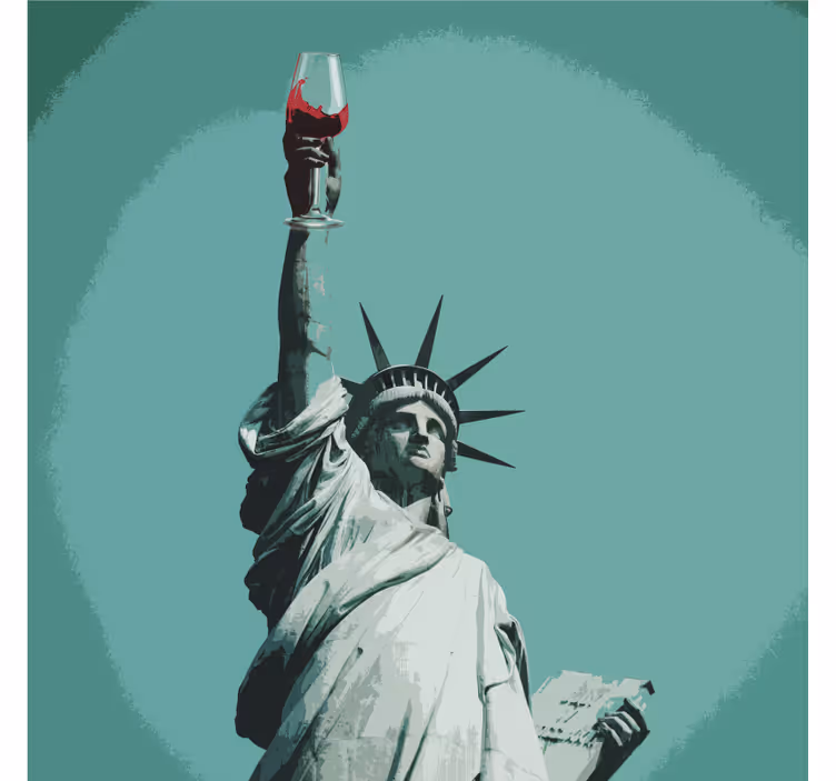 Posavasos frikis estatua sosteniendo vino - TenVinilo