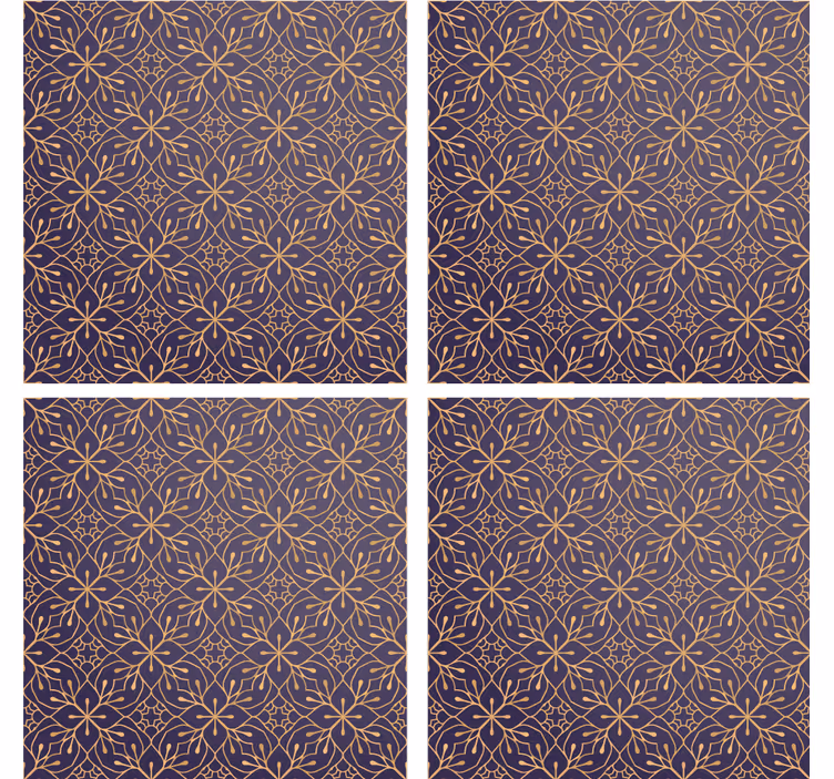 Portavasos estilo estampado floral - TenVinilo