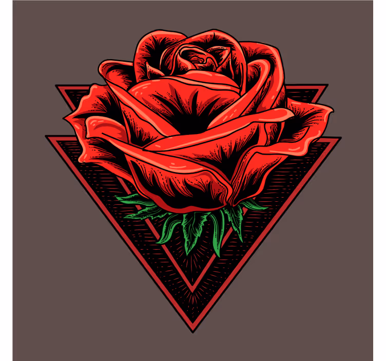 Posavasos moderno Rosa con doble triángulo - TenVinilo