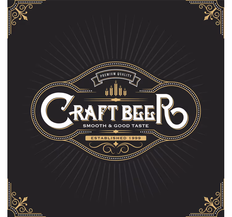Portavasos cerveza etiqueta de cerveza de calidad premium - TenVinilo