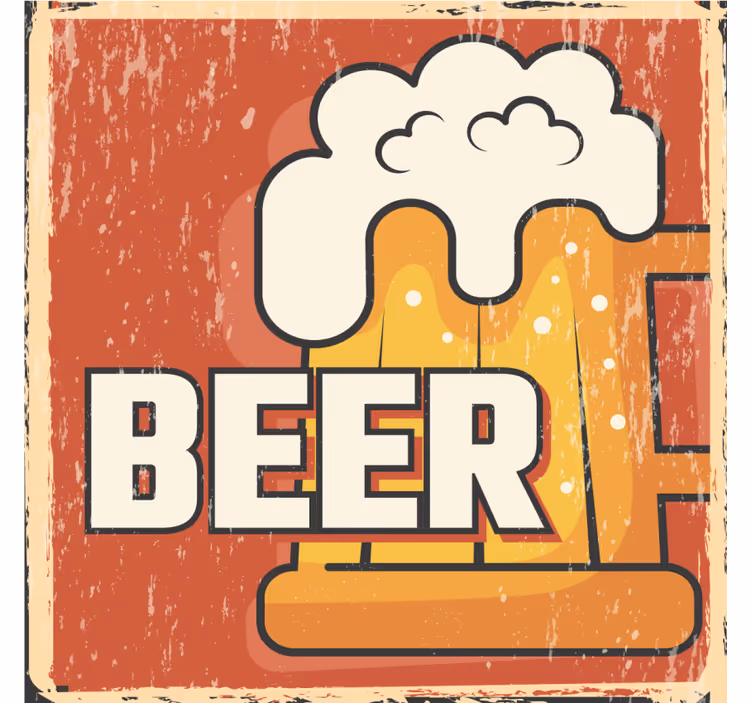 Portavasos cerveza gráfico de jarra de cerveza - TenVinilo