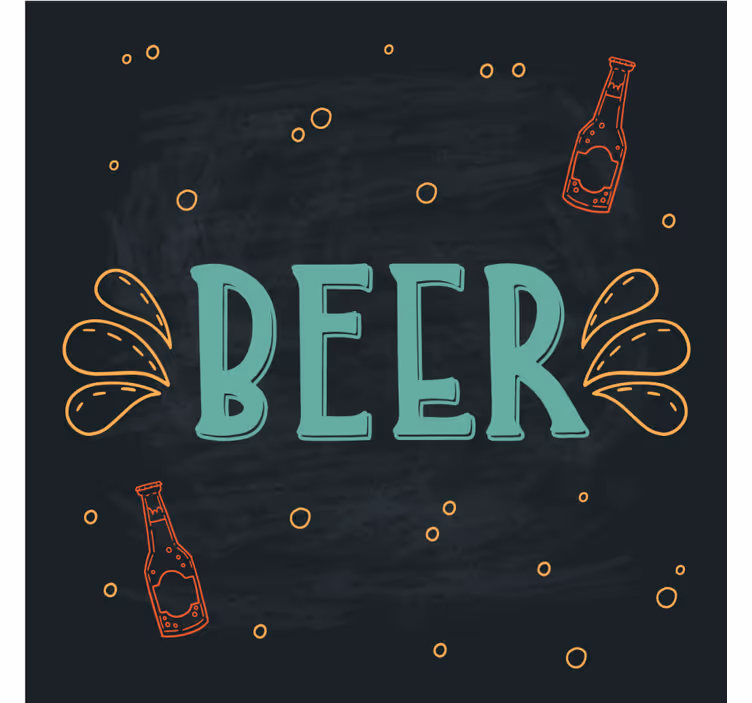 Portavasos cerveza concepto de cerveza divertido - TenVinilo