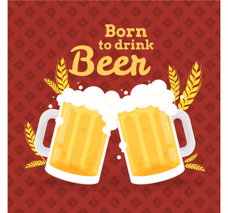 Portavasos cerveza brindis con cervezas - TenVinilo