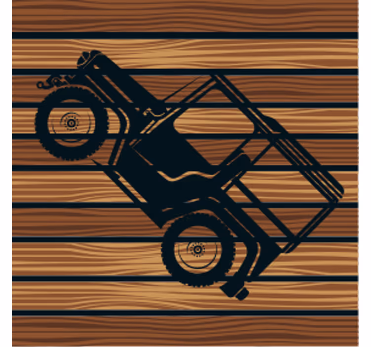 Portavasos vehículo off-road vintage - TenVinilo
