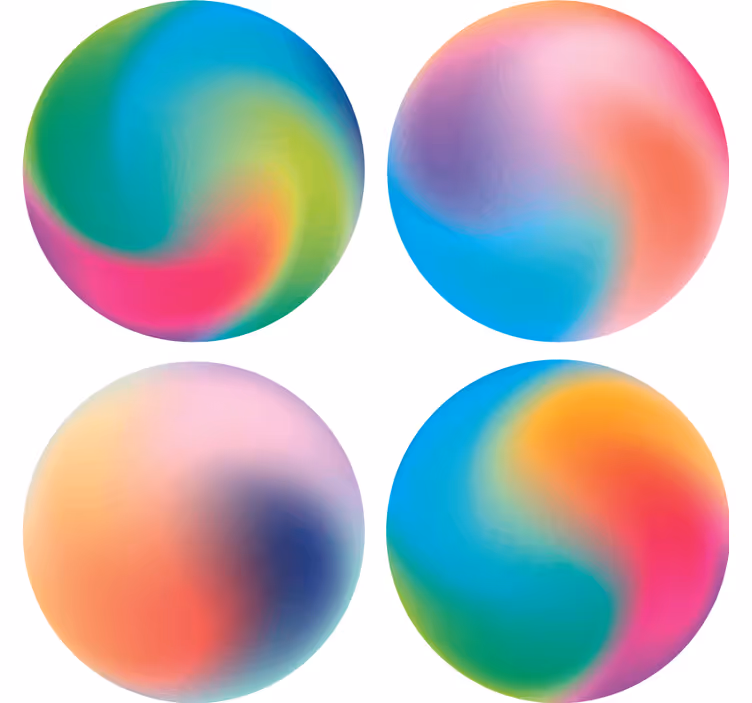 Portavasos con patrones coloridos y enredados - TenVinilo