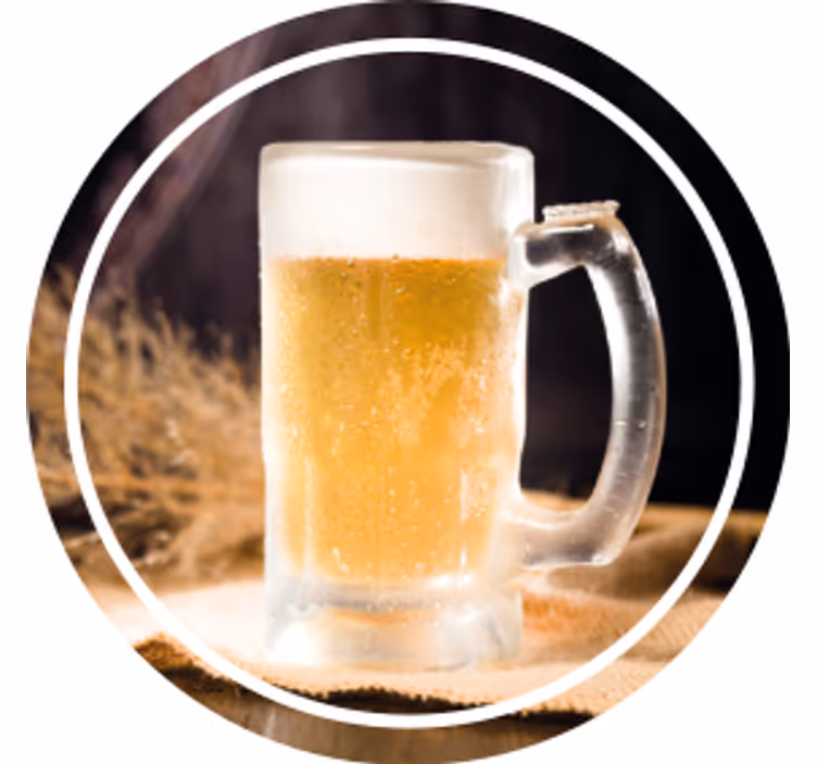 Portavasos cerveza taza fría con espuma - TenVinilo