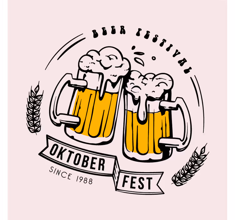 Portavasos cerveza oktoberfest ¡salud! - TenVinilo