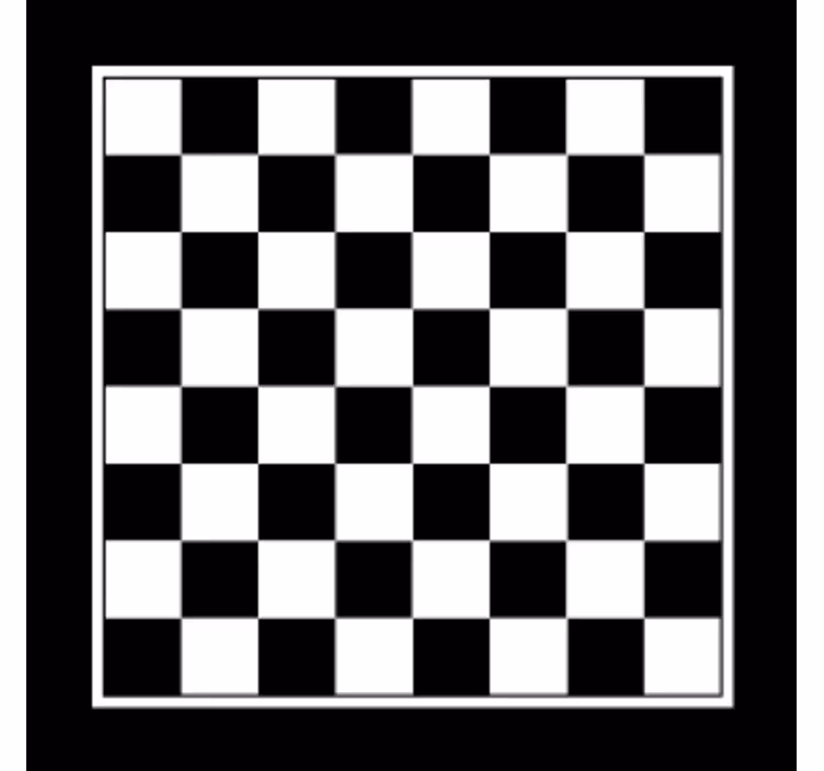 Posavasos frikis patrón de cuadros en blanco y negro - TenVinilo