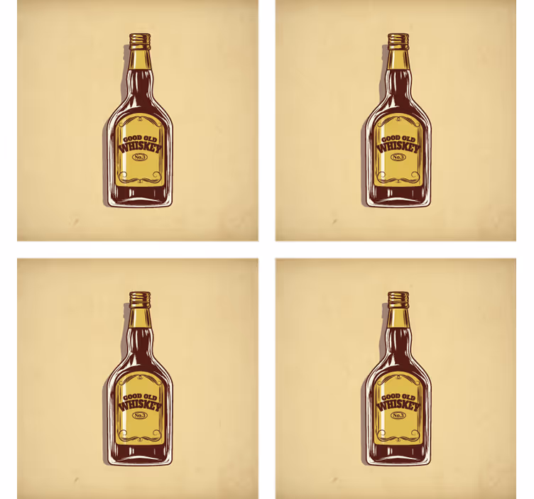 Portavasos cerveza botella de buen whisky - TenVinilo