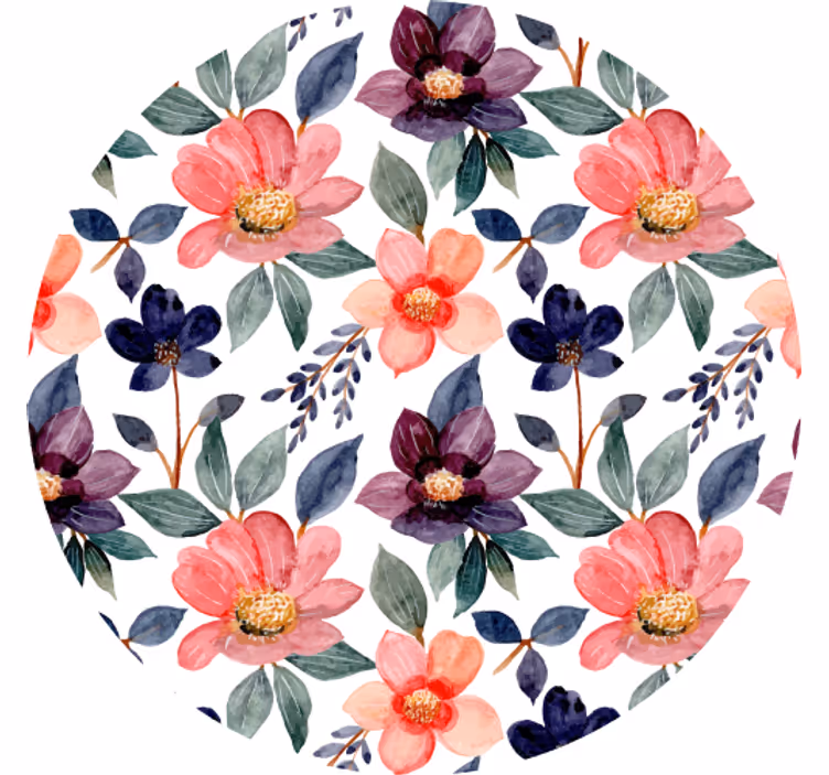 Posavasos frikis estampado floral splash - TenVinilo