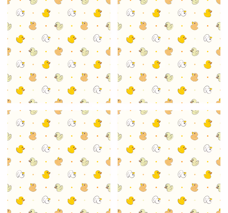 Portavasos moderno patrón de patitos encantadores - TenVinilo
