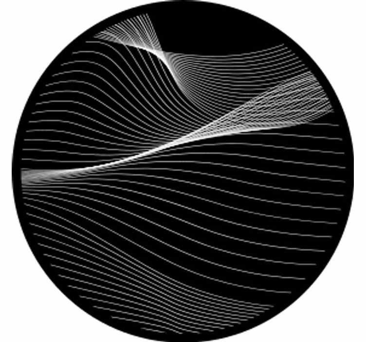 Posavasos frikis líneas de movimiento fluido - TenVinilo