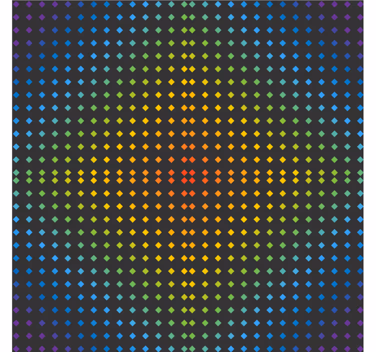 Portavasos patrón de puntos coloridos - TenVinilo