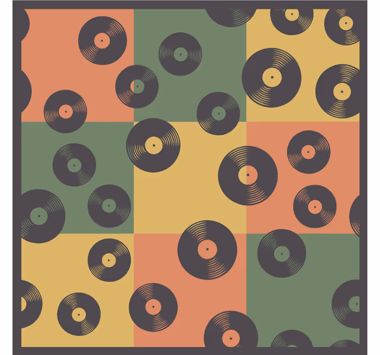 Posavasos frikis con diseño de discos de vinilo - TenVinilo