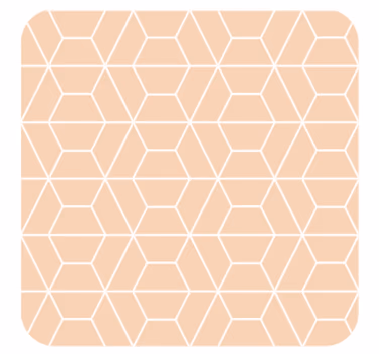 Portavasos diseño hexagonal geométrico - TenVinilo