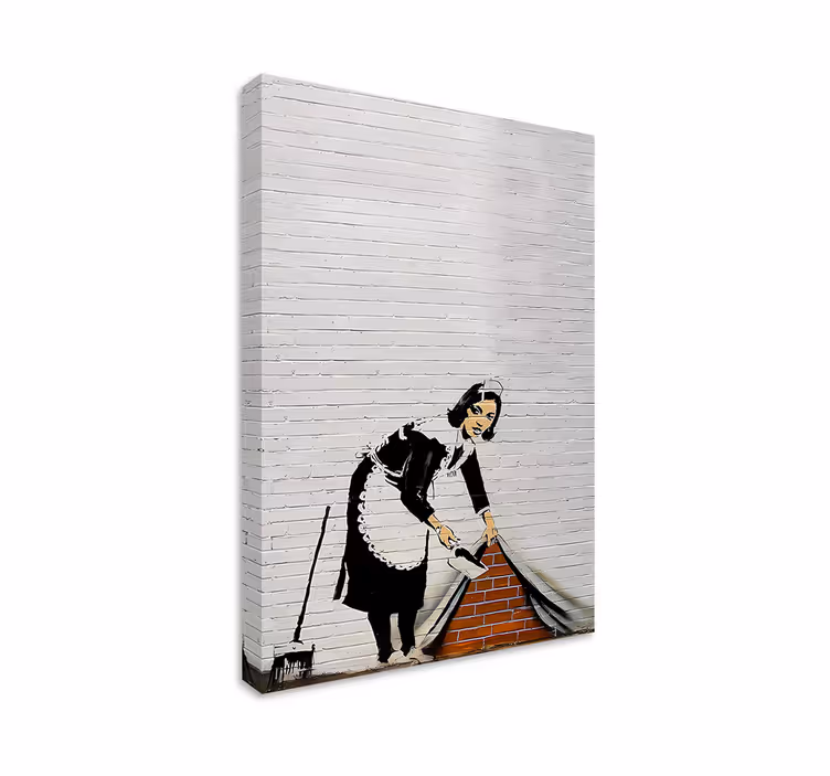Cuadro artístico señora de la limpieza - TenVinilo