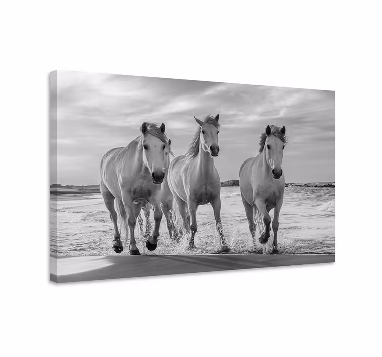 Cuadro caballos corriendo - TenVinilo