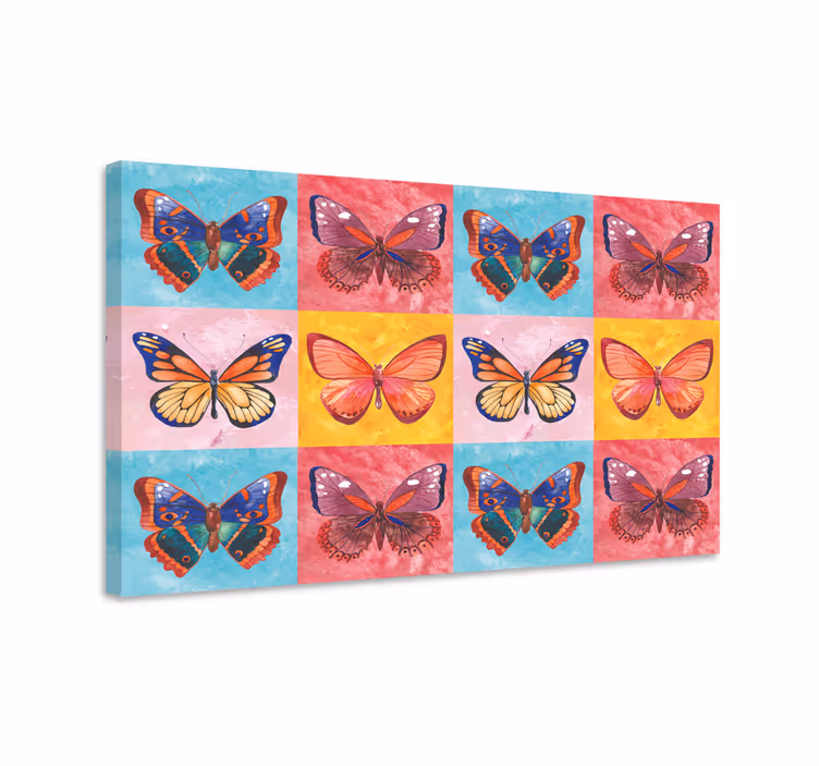 Cuadro mariposas coloridas - TenVinilo