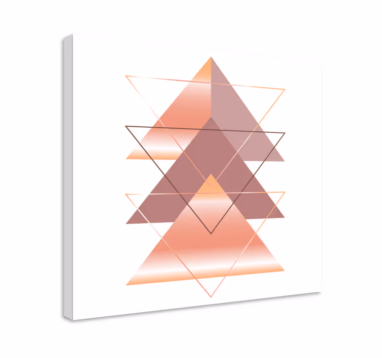 Cuadro figuras geométricas fusión de triángulos geométricos - TenVinilo