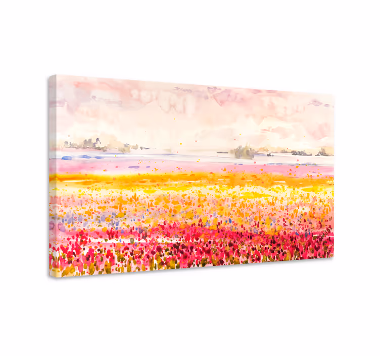 Cuadro moderno paisaje artístico colorido - TenVinilo