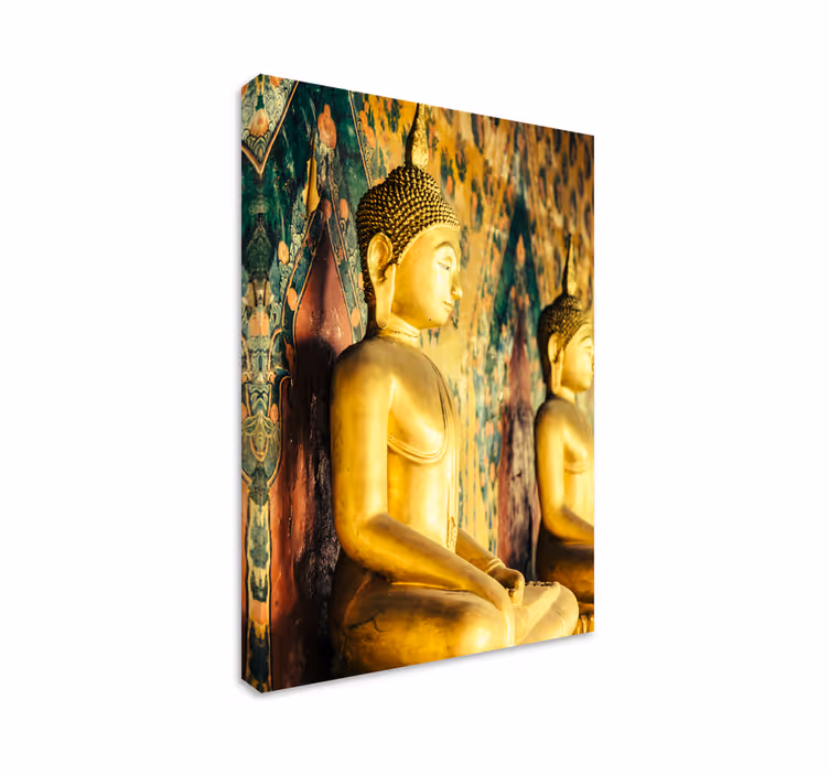 Cuadro buda figuras de buda doradas - TenVinilo
