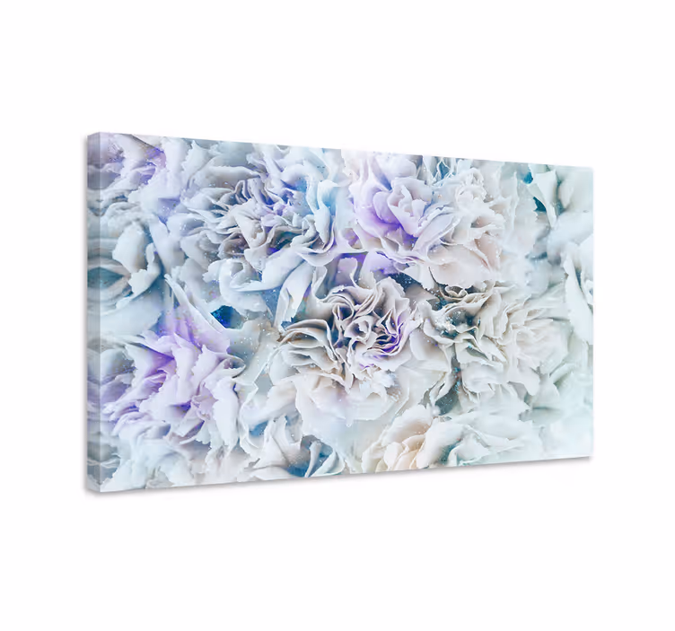Cuadro de flores capullos escarchados - TenVinilo