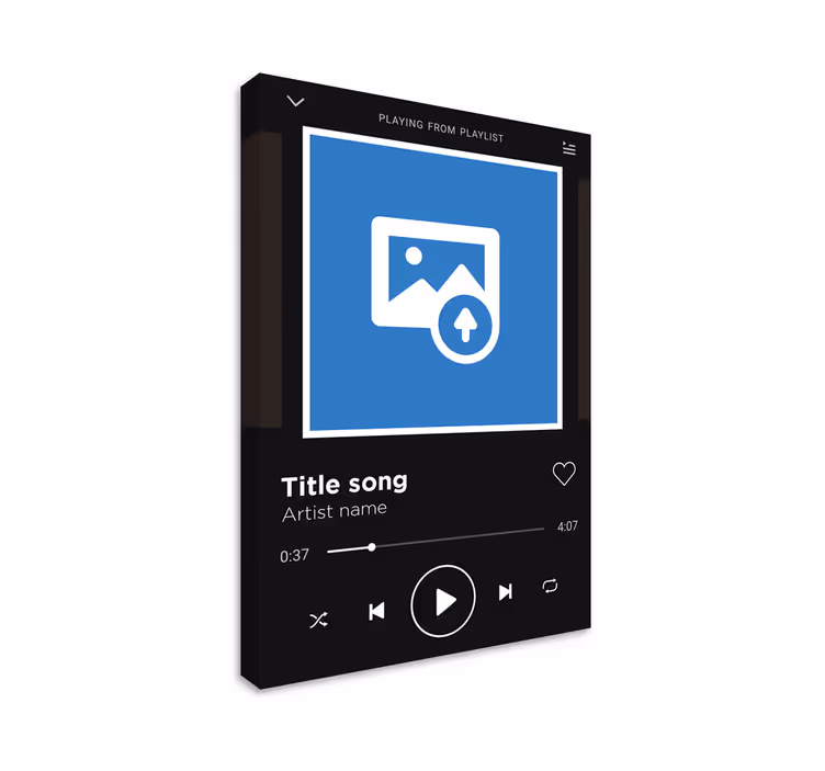 Cuadro con canción Spotify fondo negro - TenVinilo