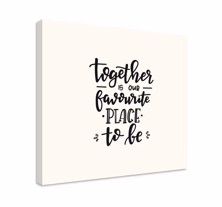 Cuadro para dormitorio Cita de frase de texto - TenVinilo