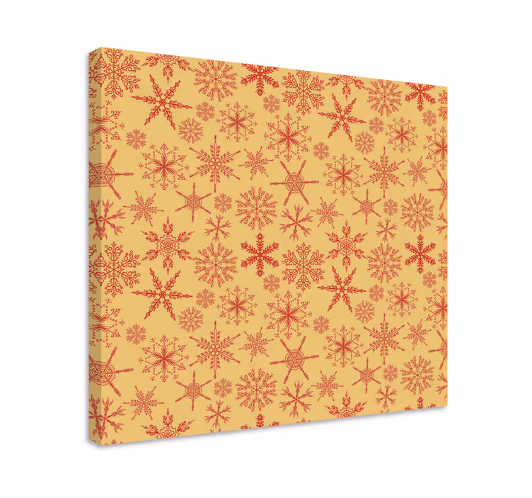 Cuadro de navidad Copos de nieve - TenVinilo