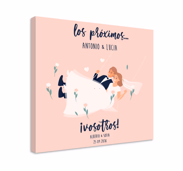Cuadro boda Próximo casado - TenVinilo