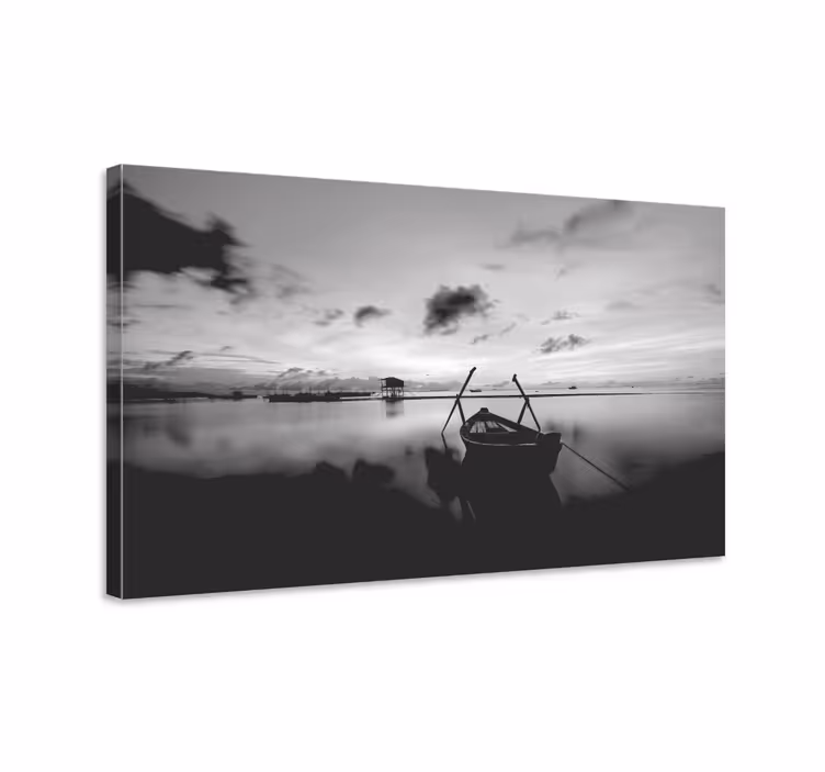 Cuadro moderno Gran lago negro - TenVinilo