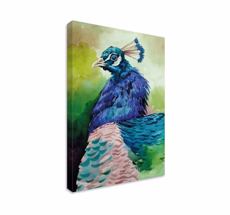Cuadro aves Aves de pavo de colores - TenVinilo