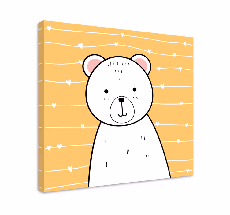 Pintura habitación bebé Oso feliz - TenVinilo