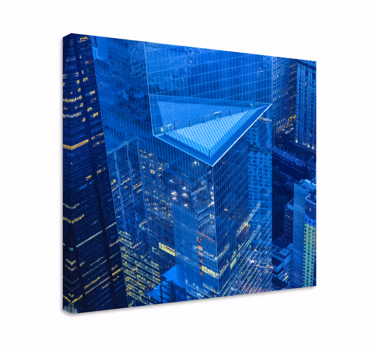 Cuadro paisajes Ciudad azul - TenVinilo