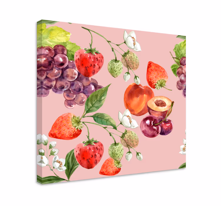 Cuadro bodegones arreglo de frutas frescas - TenVinilo