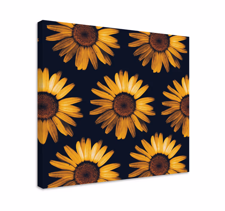 Cuadro de flores Girasol amarillo - TenVinilo
