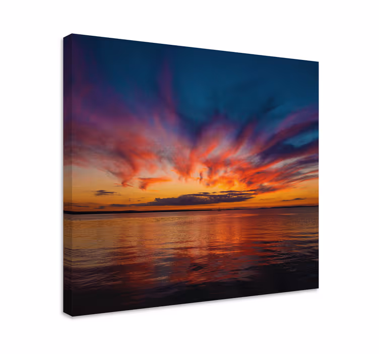 Cuadro paisajes Puesta de sol en el mar - TenVinilo