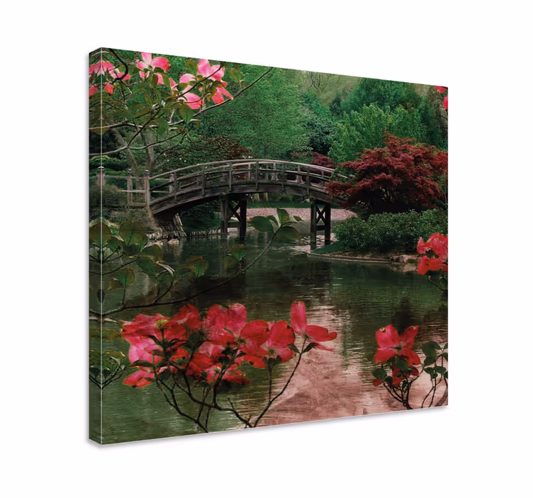 Cuadro de flores Río floreciente - TenVinilo