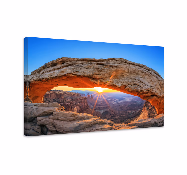 Cuadro paisajes vista del arco del amanecer - TenVinilo