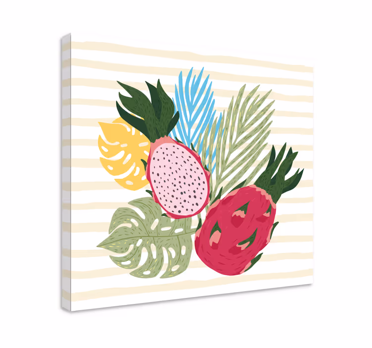 Cuadro bodegones Fruta del dragón tropical - TenVinilo