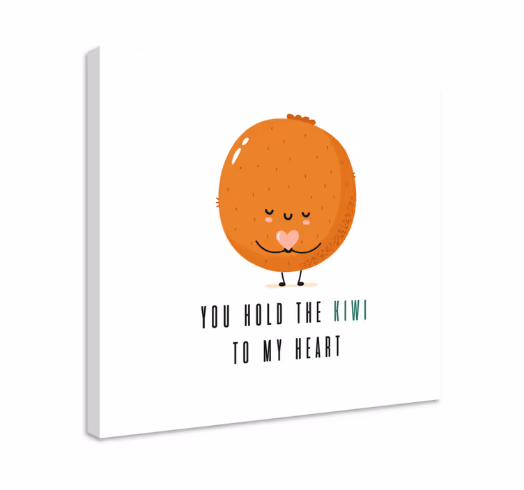 Cuadro bodegones personaje kiwis adorable - TenVinilo